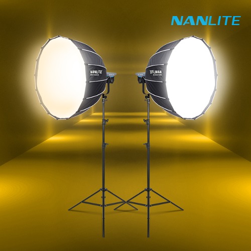 [NANLITE] 난라이트 스튜디오 LED 조명 FC-300B 파라볼릭90 소프트박스 투스탠드 세트
